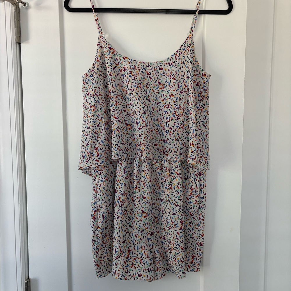 BCBGeneration Colorful Spaghetti Strap Romper